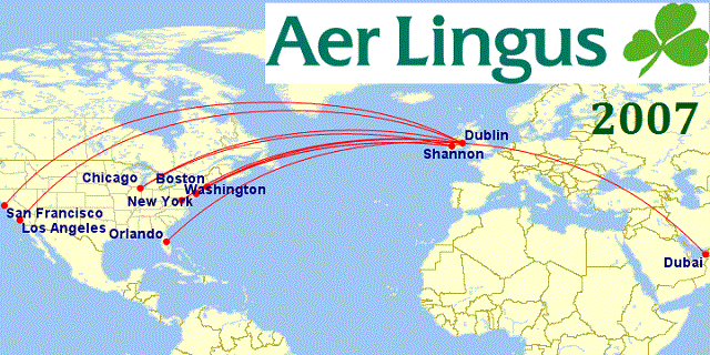 aer lingus route map 2021