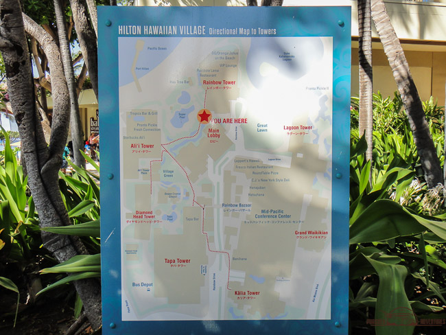 Hilton Hawaiian Village Waikiki Beach Resort - Hawaii on a Map