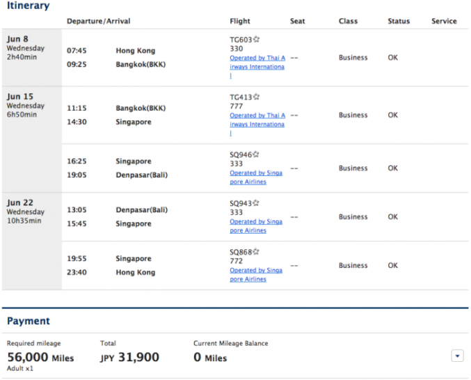 Award Routing Rules for ANA Mileage Club - Travel Codex