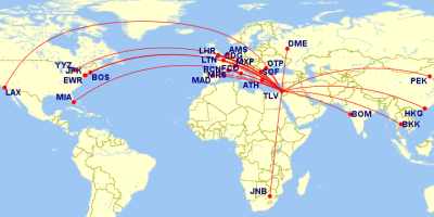 El Al Israel Airlines Route Maps and Fleet