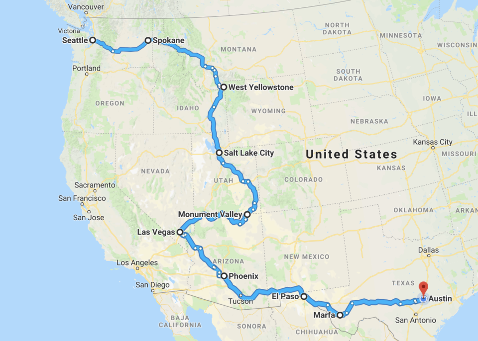 Road Trip Across the American West - Travel Codex