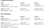 a schedule of flights