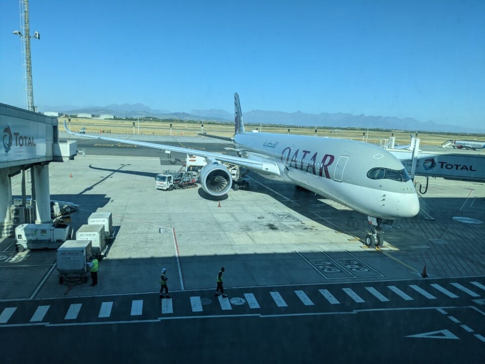 an airplane on the tarmac