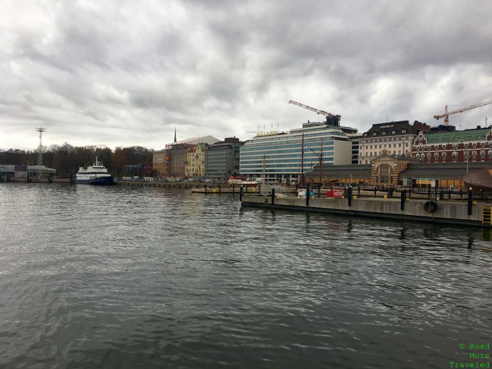 View of Helsinki waterfront from Helsinki Central Market
