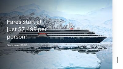 13 Days Thanksgiving Antarctica Cruise: $7,499!