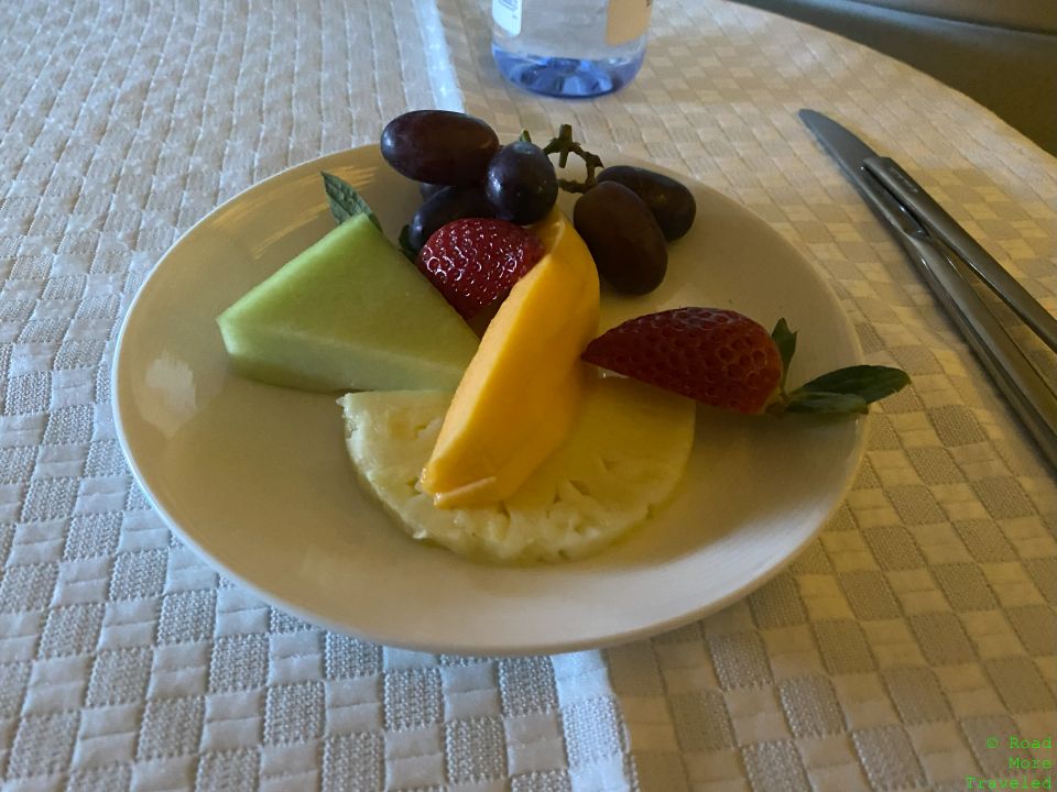 EVA Business Class fruit plate