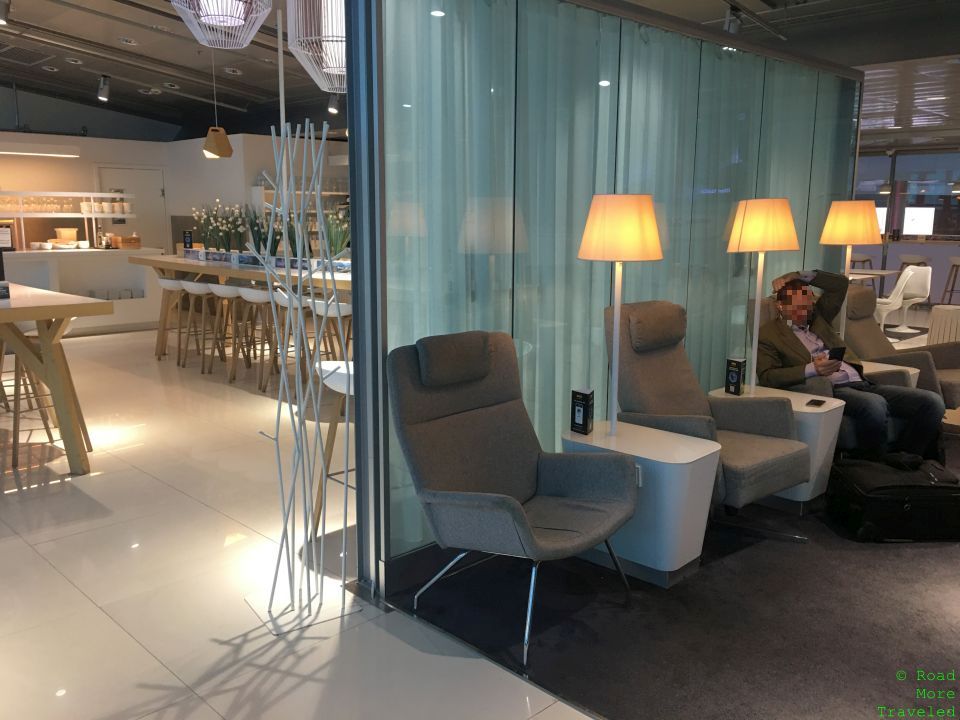 Finnair Lounge Helsinki - back seating area
