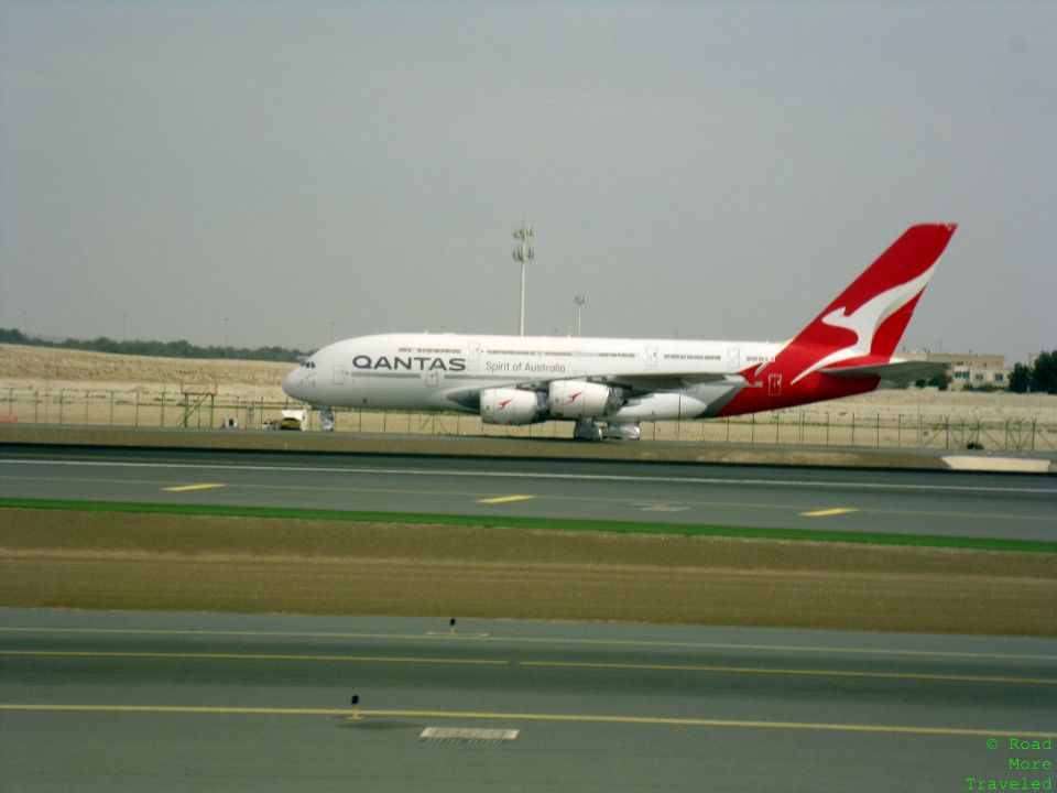 Qantas A380 at AUH