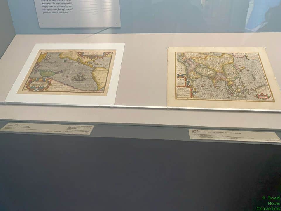 Old maps, Boundless exhibit, National Palace Museum