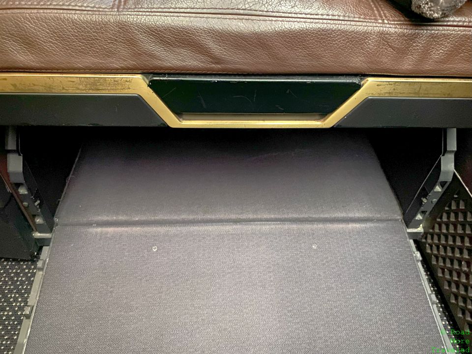 Etihad B787-9 First Class underseat storage