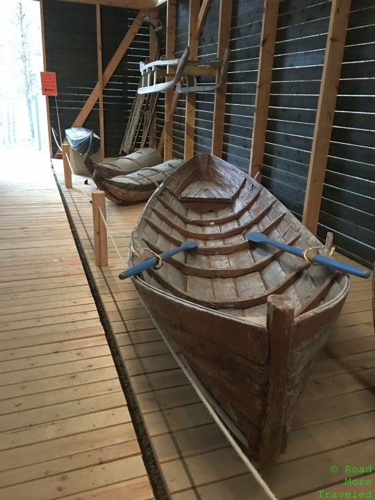 Sami fishing boats at SIIDA museum