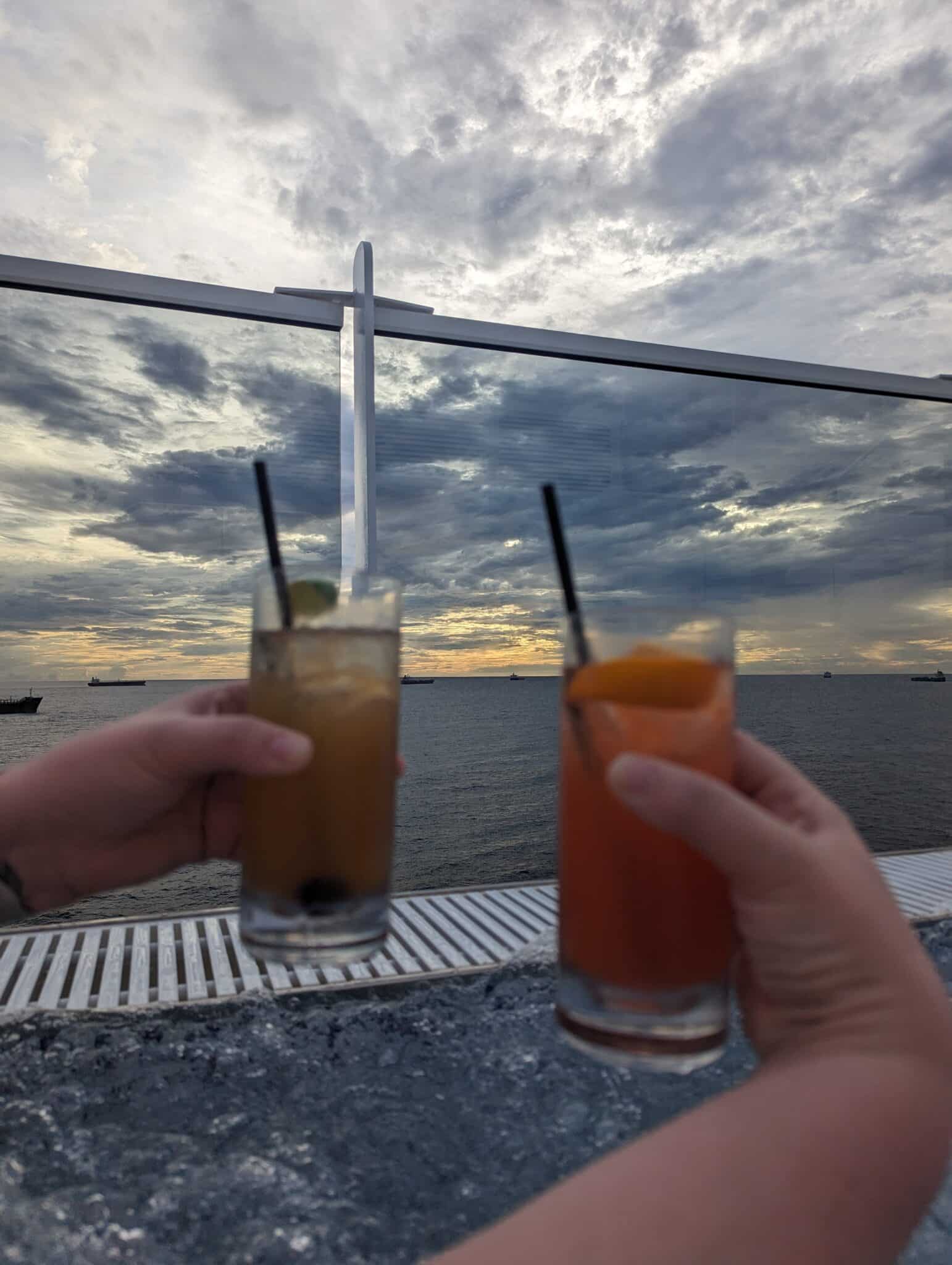 Sunset cocktails