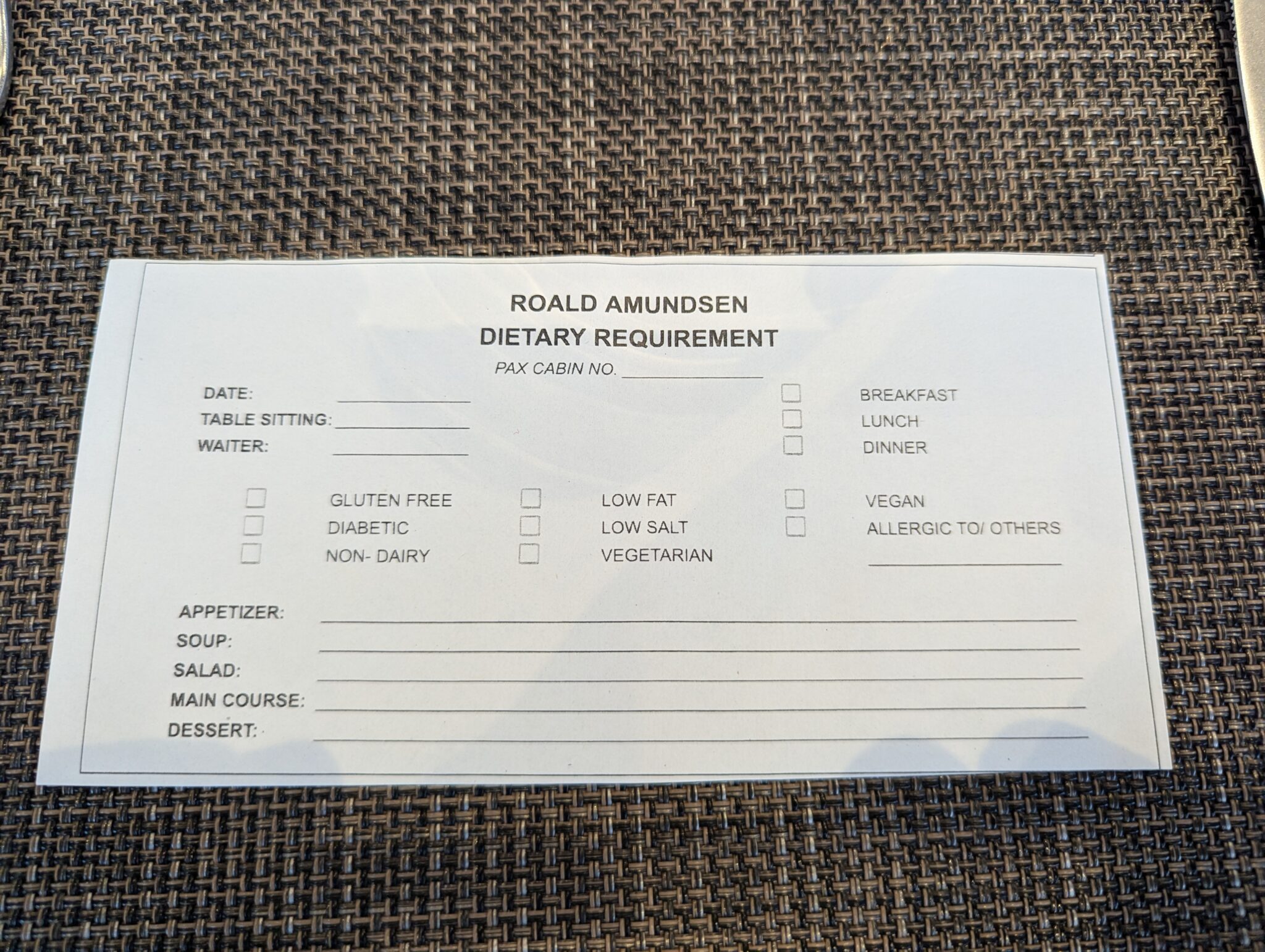 a white card with black text on it