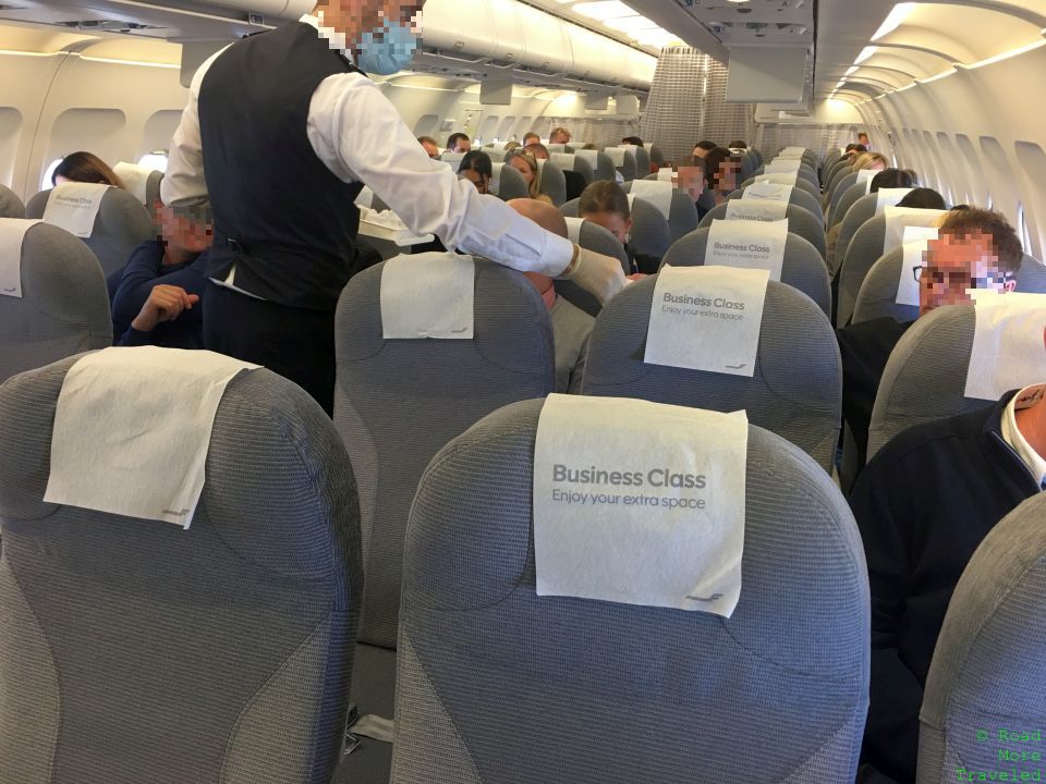 Finnair A319 Business Class - cabin