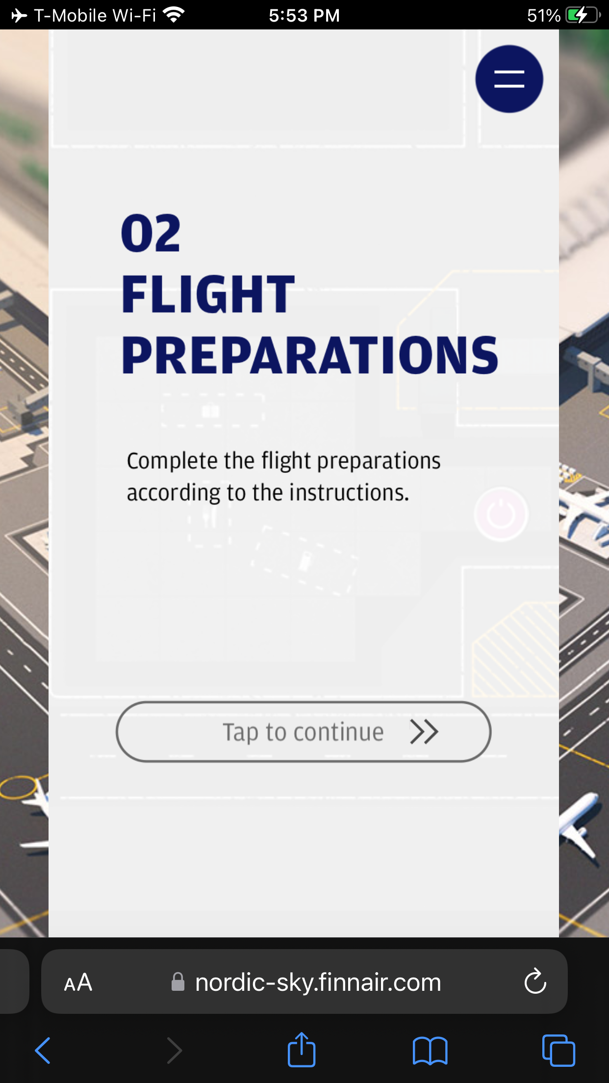 Finnair aviation game