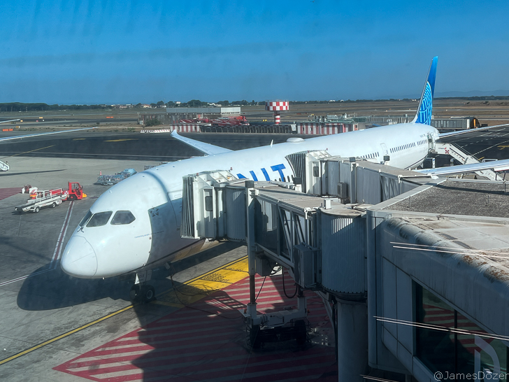 an airplane at an airport