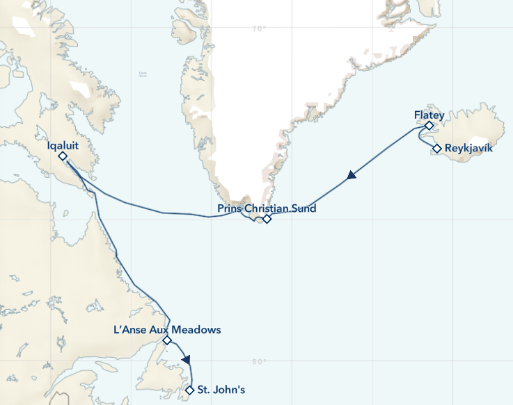 a map of the north pole