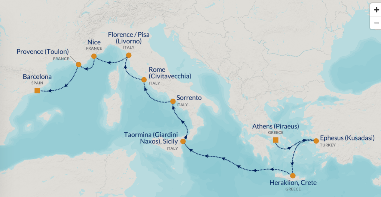 a map of the mediterranean sea