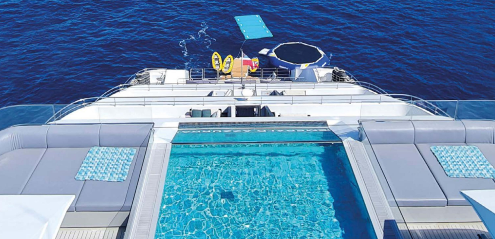 a pool on Emerald Cruises