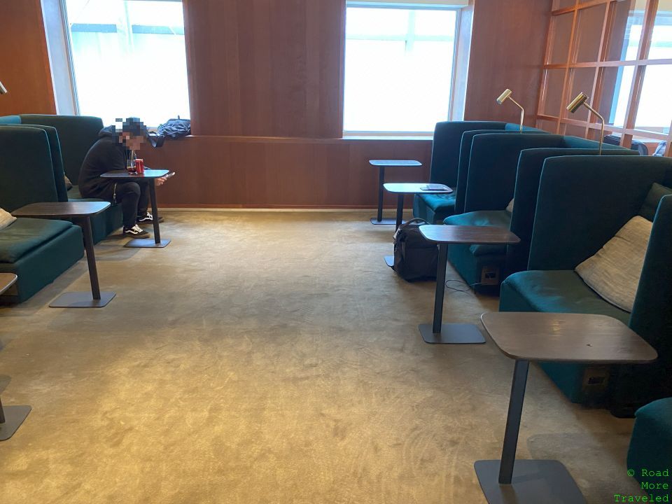 Cathay Pacific Lounge Taipei solo chairs