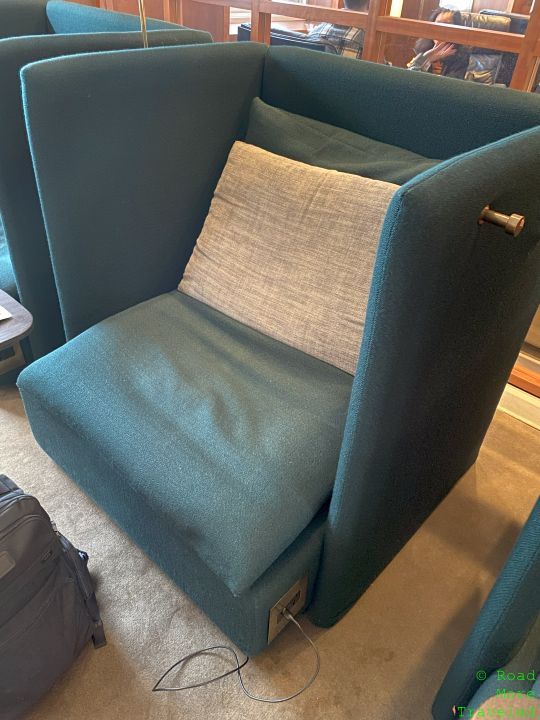 a chair with a pillow