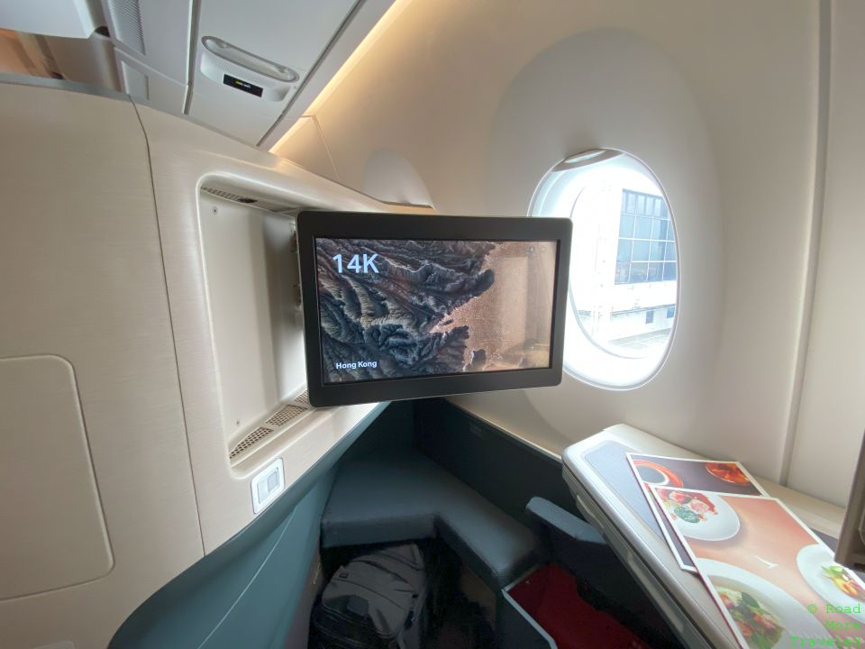 Cathay Pacific A350-1000 Business Class - IFE screen