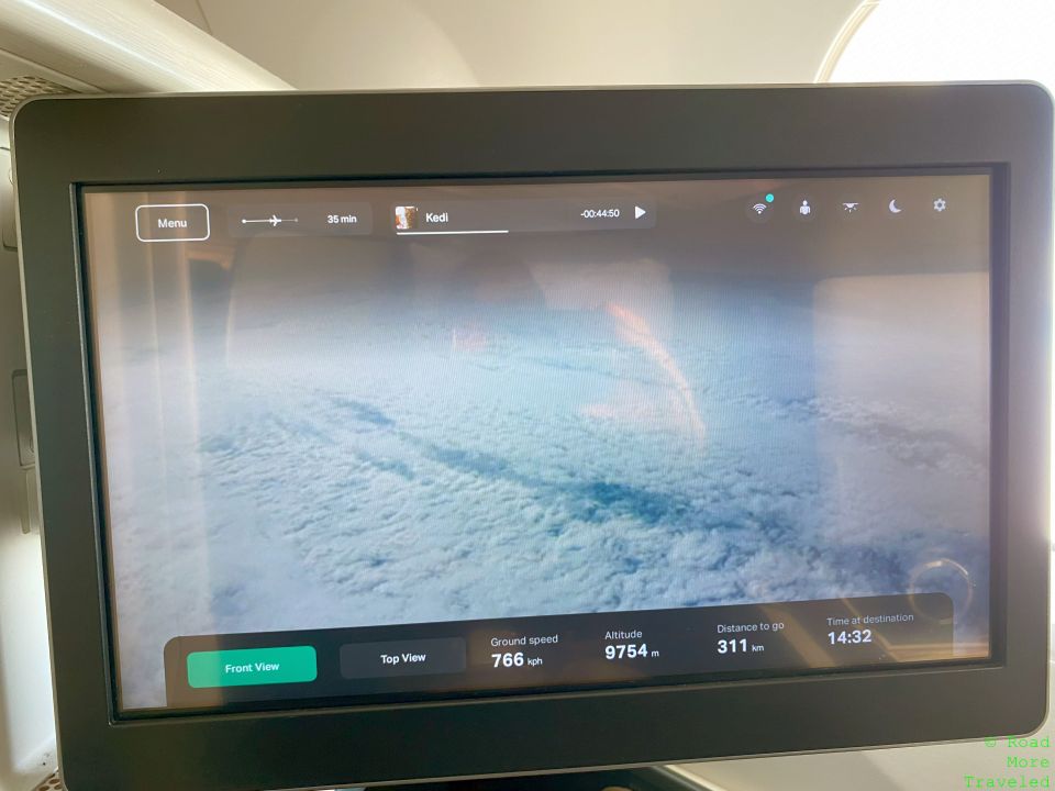 Cathay Pacific A350-1000 Business Class tail camera