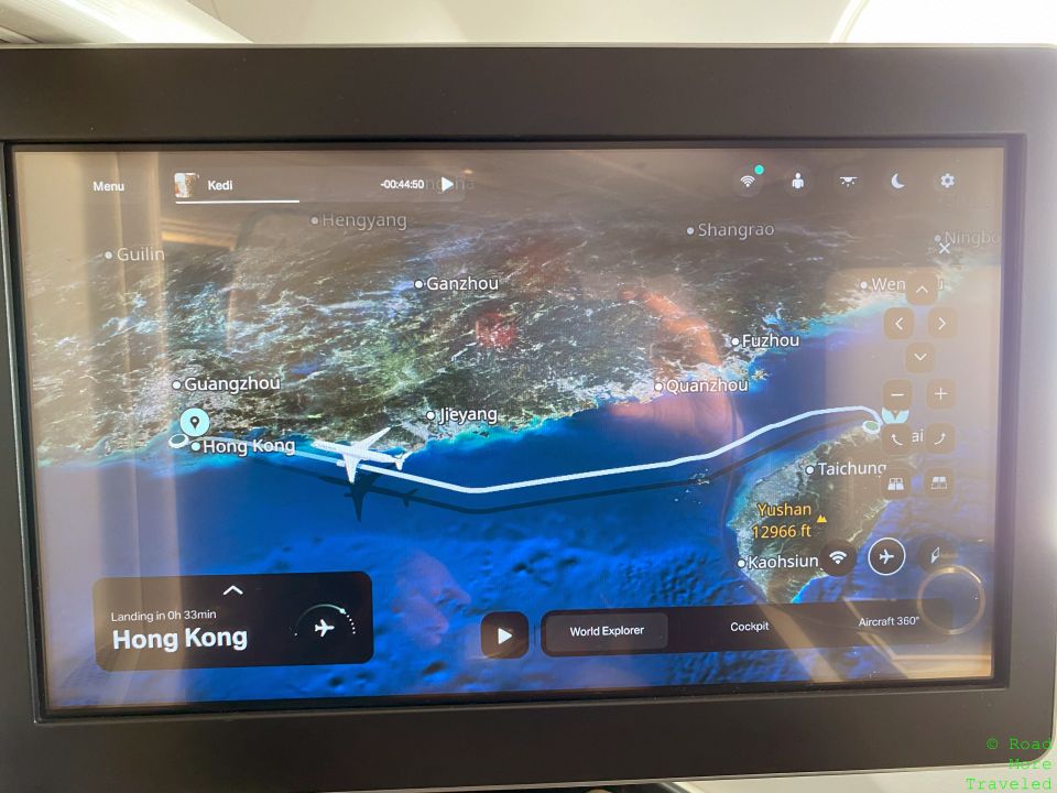 a screen with a map on it