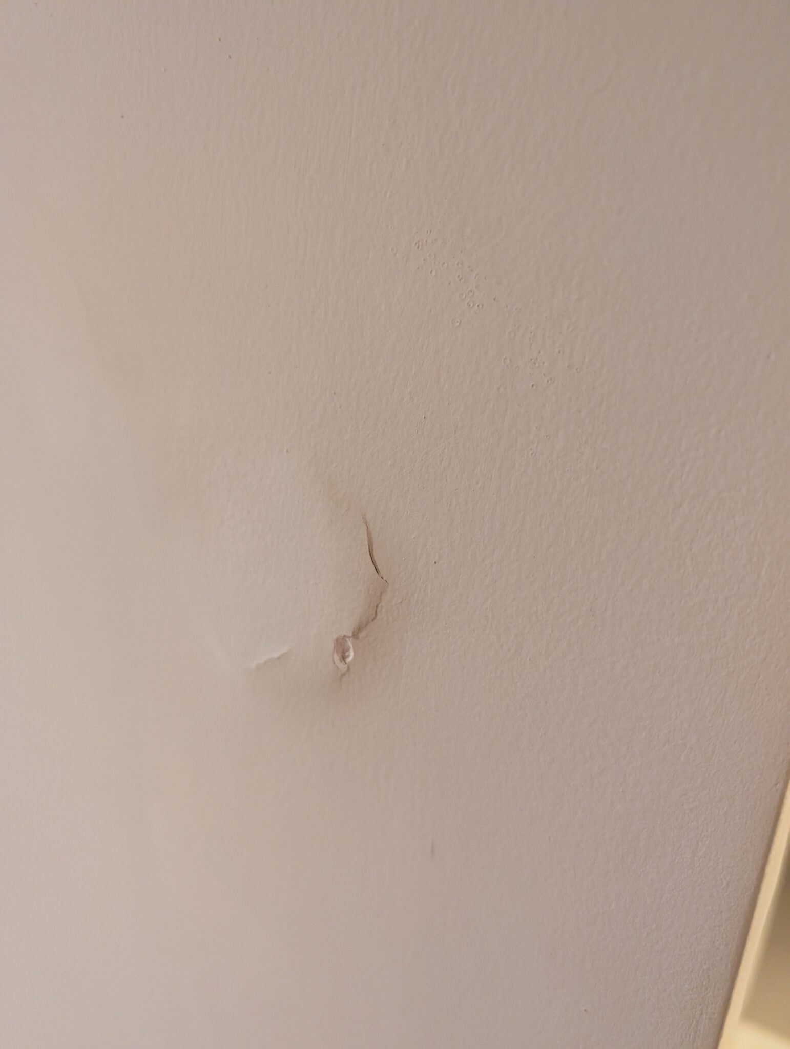 a crack in a wall