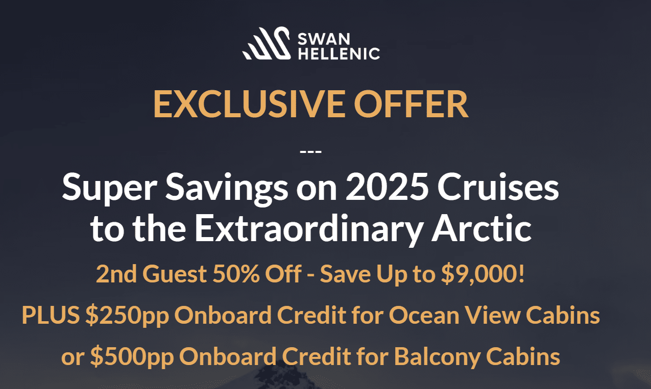 Swan Hellenic Arctic sale