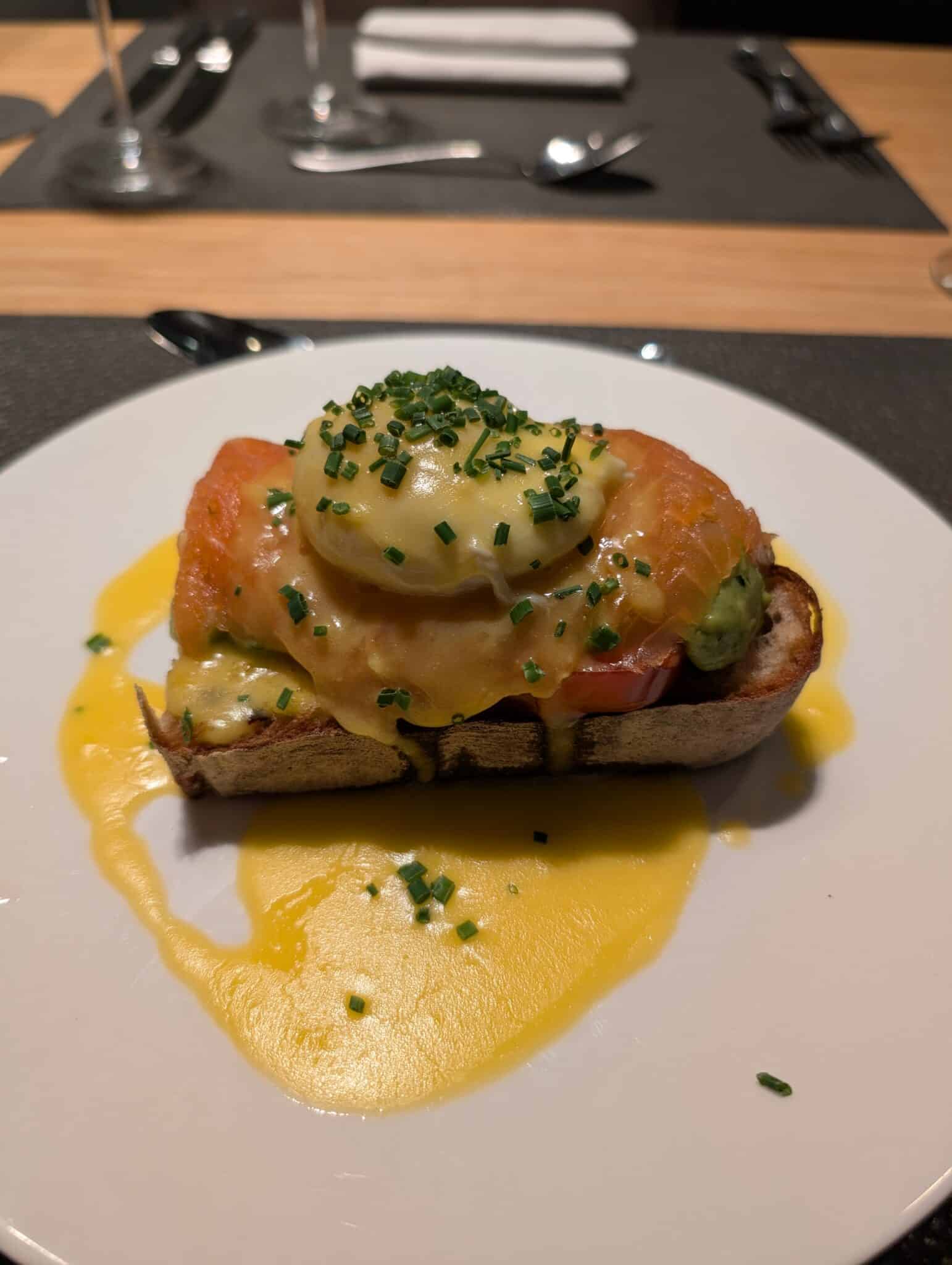 a plate of food on a table