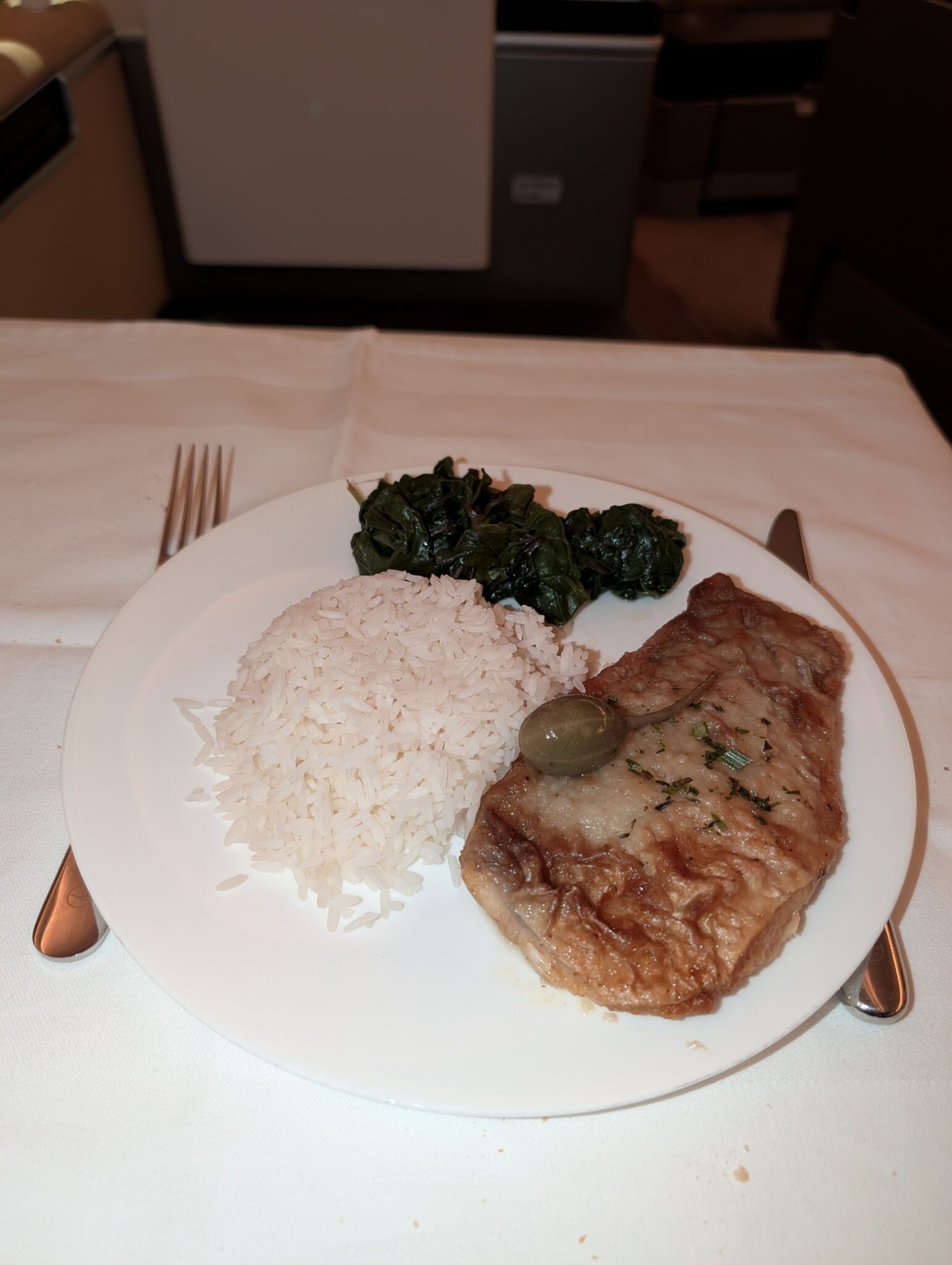 a plate of food on a table